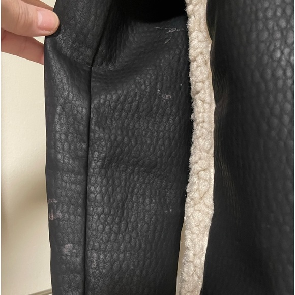 Peter Som Collective Sherpa Faux Leather Jacket - Picture 12 of 16